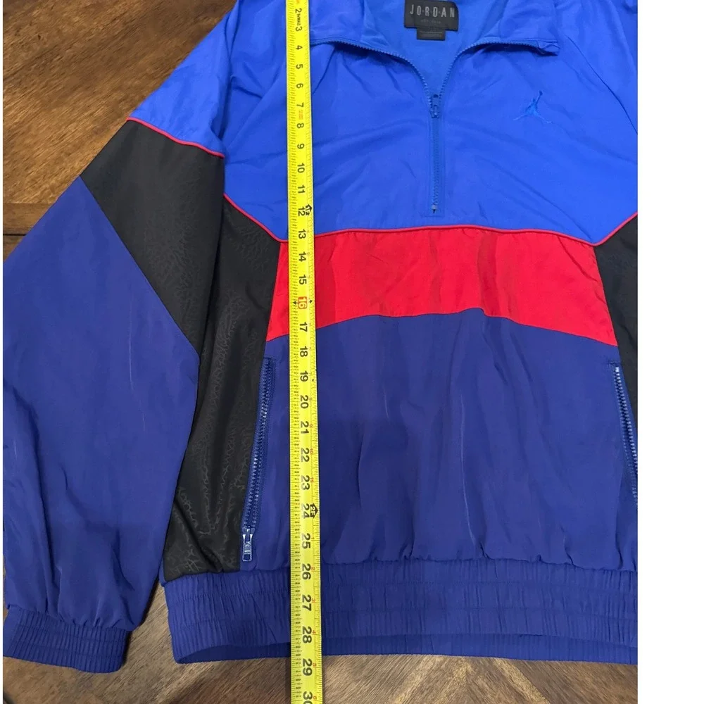 Jordan Pullover Jacket Windbreaker‎ Color Block Blue Red Black Mens |W1